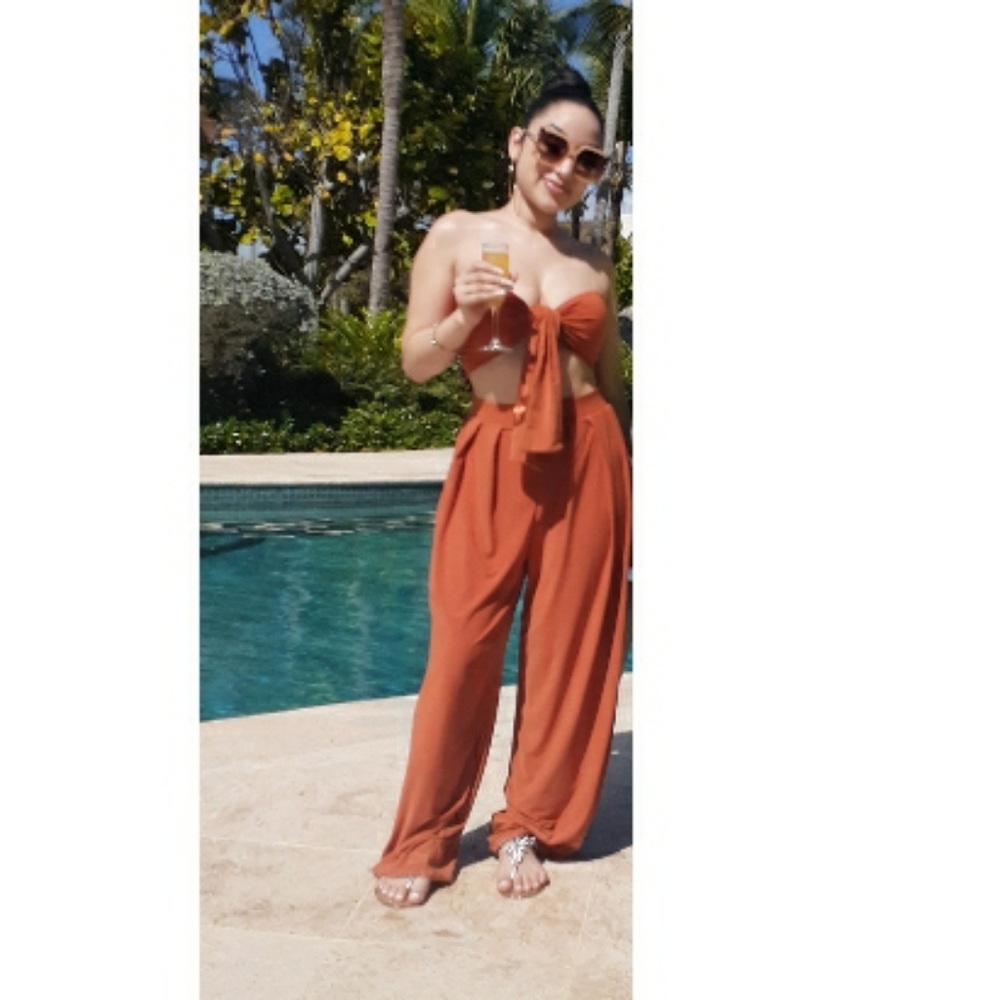 Orange Pant Set - Picture 2 of 2